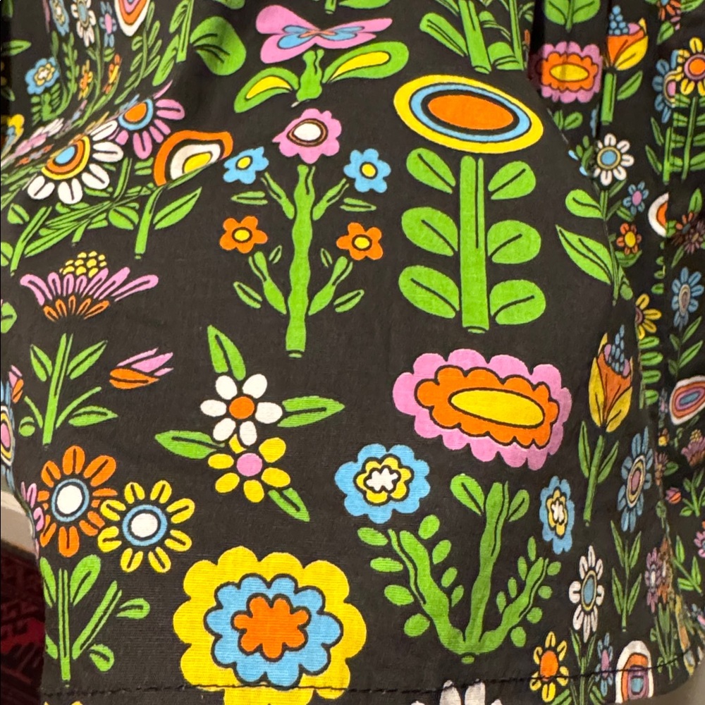 Nooworks Awesome Blossoms June Black Floral Pocket Dress Colorful Garden Print - Picture 12 of 12